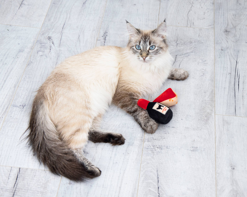 Cheese and Wine Cat Toys
